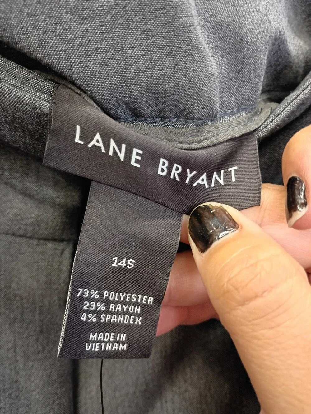 Lane Bryant Wide Leg High Rise Short Pants In Grey